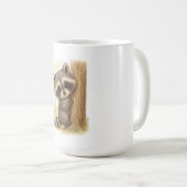 Cuddle Peek Raccoon Kaffeetasse (VorderseiteRechts)