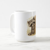 Cuddle Peek Raccoon Kaffeetasse (Vorderseite Links)