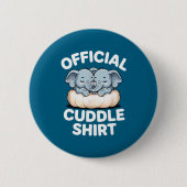 Cuddle Shirt Cute Baby Elephant Snuggle Button (Vorderseite)