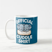 Cuddle Shirt Cute Baby Elephant Snuggle Kaffeetasse (Links)
