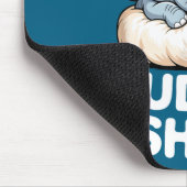 Cuddle Shirt Cute Baby Elephant Snuggle  Mousepad (Ecke)