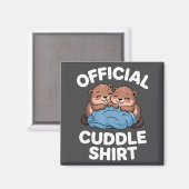 Cuddle Shirt Cute Beavers Snuggling  Magnet (Vorderseite/Rückseite)