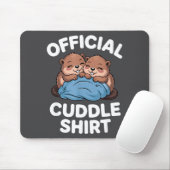 Cuddle Shirt Cute Beavers Snuggling Mousepad (Mit Mouse)