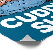 Cuddle Shirt Cute Beavers Snuggling  Poster (Ecke)