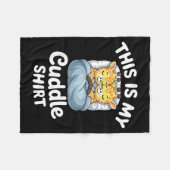 Cuddle Shirt Cute Giraffes Funny Cozy Fleecedecke (Vorderseite (Horizontal))