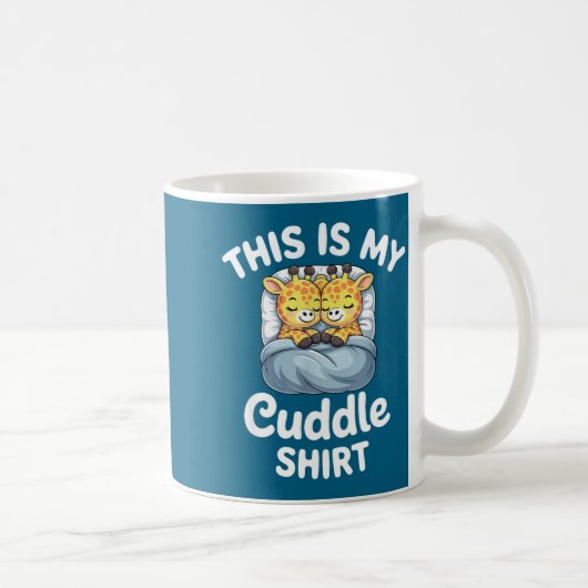 Cuddle Shirt Cute Giraffes Funny Cozy Kaffeetasse (Rechts)