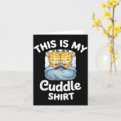 Cuddle Shirt Cute Giraffes Funny Cozy  Karte (Gelbe Blume)