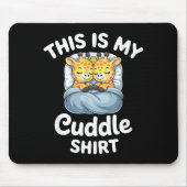 Cuddle Shirt Cute Giraffes Funny Cozy  Mousepad (Vorne)