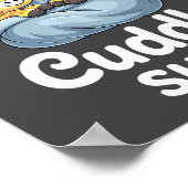 Cuddle Shirt Cute Giraffes Funny Cozy  Poster (Ecke)