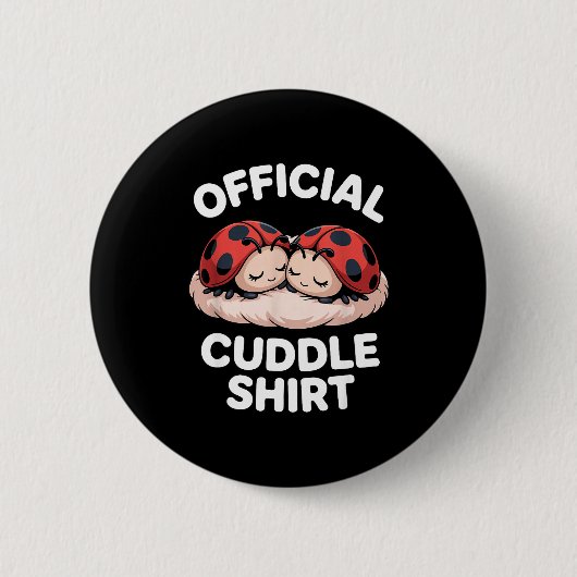 Cuddle Shirt Cute Ladybug Couple Cozy Button (Vorderseite)