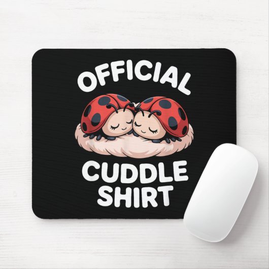 Cuddle Shirt Cute Ladybug Couple Cozy Mousepad (Mit Mouse)