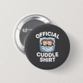Cuddle Shirt Cute Sleepy Monkey Couple  Button (Vorne & Hinten)