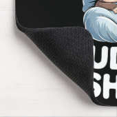 Cuddle Shirt Cute Sleepy Monkey Couple Mousepad (Ecke)