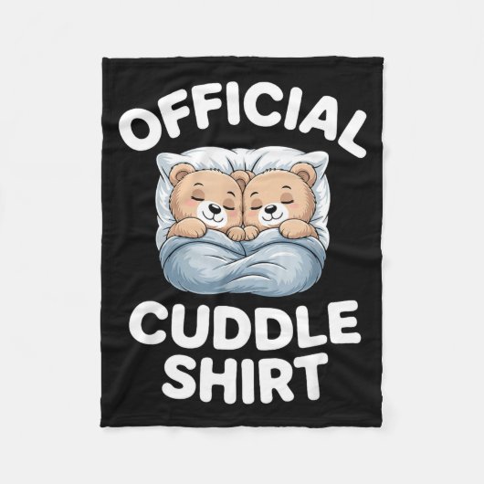 Cuddle Shirt Cute Teddy Bear Sleepwear  Fleecedecke (Vorderseite)