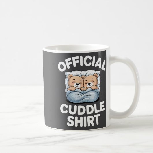 Cuddle Shirt Cute Teddy Bear Sleepwear Kaffeetasse (Rechts)