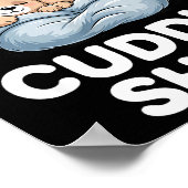 Cuddle Shirt Cute Teddy Bear Sleepwear  Poster (Ecke)