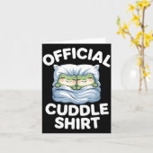 Cuddle Shirt Funny Cute Frogs Cozy Karte (Gelbe Blume)