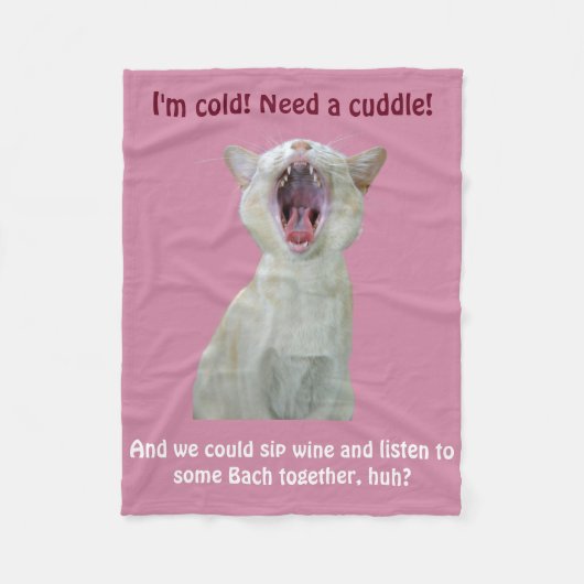 Cuddle und lausche Bach Fleecedecke (Vorderseite)