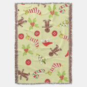 Cuddle Up Gingerbrett Mann Weihnachten Decke (Vorderseite Vertikal)