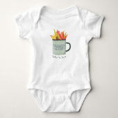 Cuddle Weather Watercolor Herbstlaube Herbst Baby Strampler (Vorderseite)