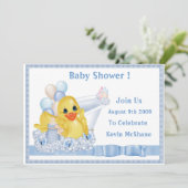 CuddleCreek® BathtubDucky Einladung (Stehend Vorderseite)