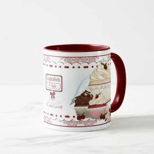 CuddleCreek® ClassyCupcakes Café-Tasse Tasse (VorderseiteRechts)