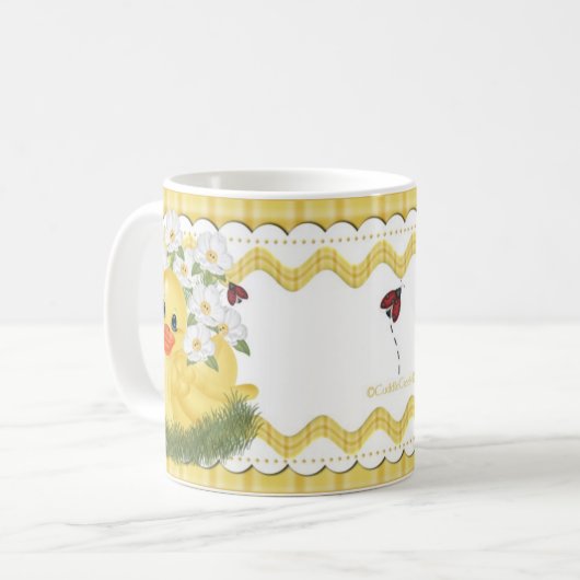 CuddleCreek® SunnyDuck Café-Tasse Kaffeetasse (Vorderseite Links)