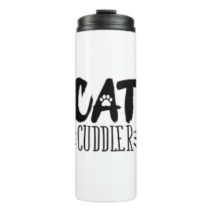 Cuddler Happy Cuddler Aesthetic Cat Pictures Thermosbecher