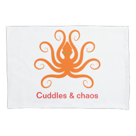 Cuddles & Chaos - Octopus-Kissen-Abdeckung Kissenbezug