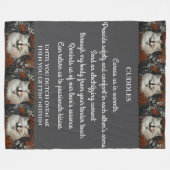 Cuddles Gedicht Fleecedecke (Vorderseite (Horizontal))