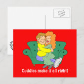 Cuddles machen es gut postkarte (Vorne/Hinten)