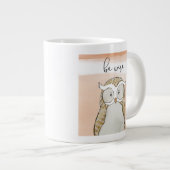 Cuddlies Owl | Sei weise Jumbo-Tasse (Vorderseite Rechts)