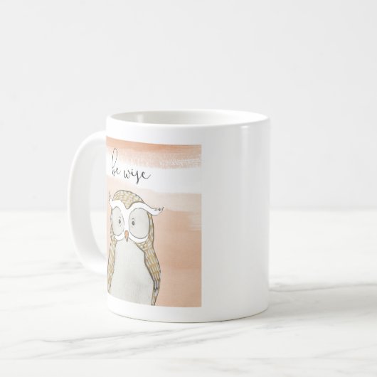 Cuddlies Owl | Sei weise Kaffeetasse (Vorderseite Links)