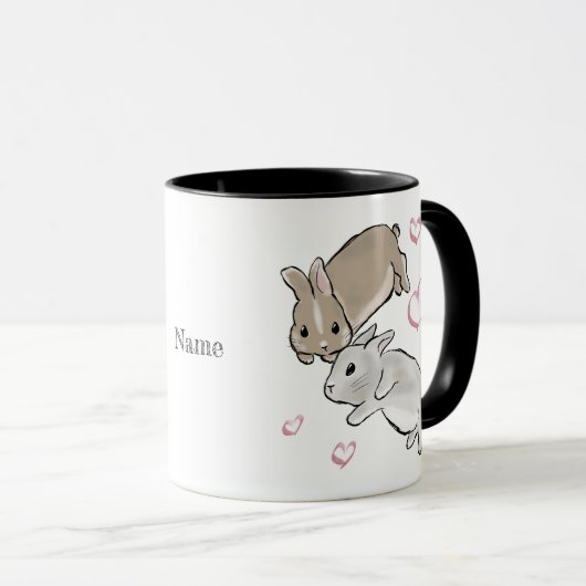 Cuddling bunnies tasse (VorderseiteRechts)