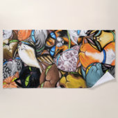 Cuddling Cats Beach Towel Cat Hugs Strandtuch (Vorderseite)