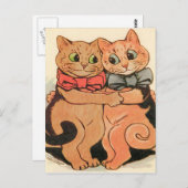 Cuddling Cats Postkarte (Vorne/Hinten)