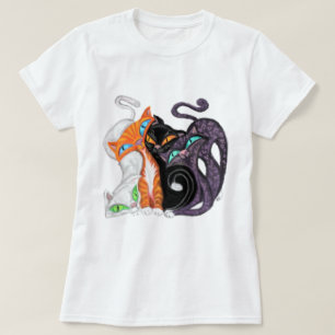 Cuddling Cats T - Shirt