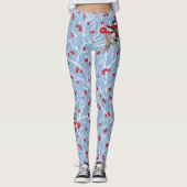 Cuddling Chickadees Couple Leggings (Vorderseite)