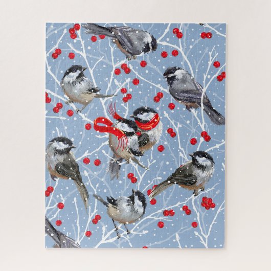 Cuddling Chickadees Jigsaw Puzzle (Vertikal)
