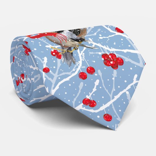 Cuddling Chickadees Romance Krawatte (Gerollt)