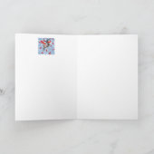 Cuddling Chickadees Weihnachtsnote Karte (Innenseite)