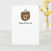 Cuddling Igels Jubiläumskarte Karte (Gelbe Blume)