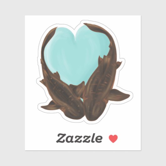 Cuddling Nurse Sharks Aufkleber (Blatt)