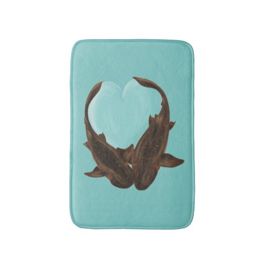Cuddling Nurse Sharks Badematte (Vorderseite Vertikal)