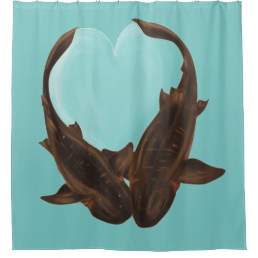 Cuddling Nurse Sharks Duschvorhang (Vorderseite)