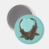 Cuddling Nurse Sharks Magnet (Vorderseite/Rückseite)