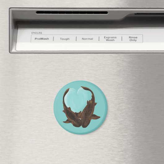 Cuddling Nurse Sharks Magnet (In Situ (Geschirrspüler))