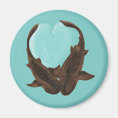 Cuddling Nurse Sharks Magnet (Vorne)