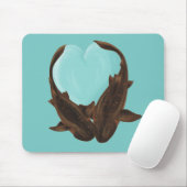 Cuddling Nurse Sharks Mousepad (Mit Mouse)