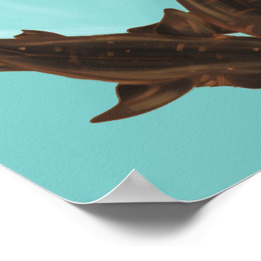 Cuddling Nurse Sharks Poster (Ecke)